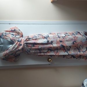 Buffalo David Bitton Floral Maxi Dress - Pink and Gray